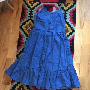 Cotton tiered Jean dress. NWOT.